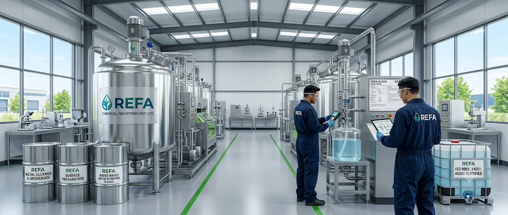 Eco-friendly industrial chemical manufacturer in Greater Noida – REFA Chemical Industries water-based specialty chemicals
